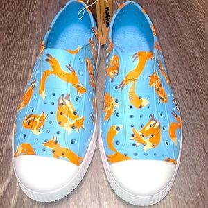 Native Fox Print Shoes